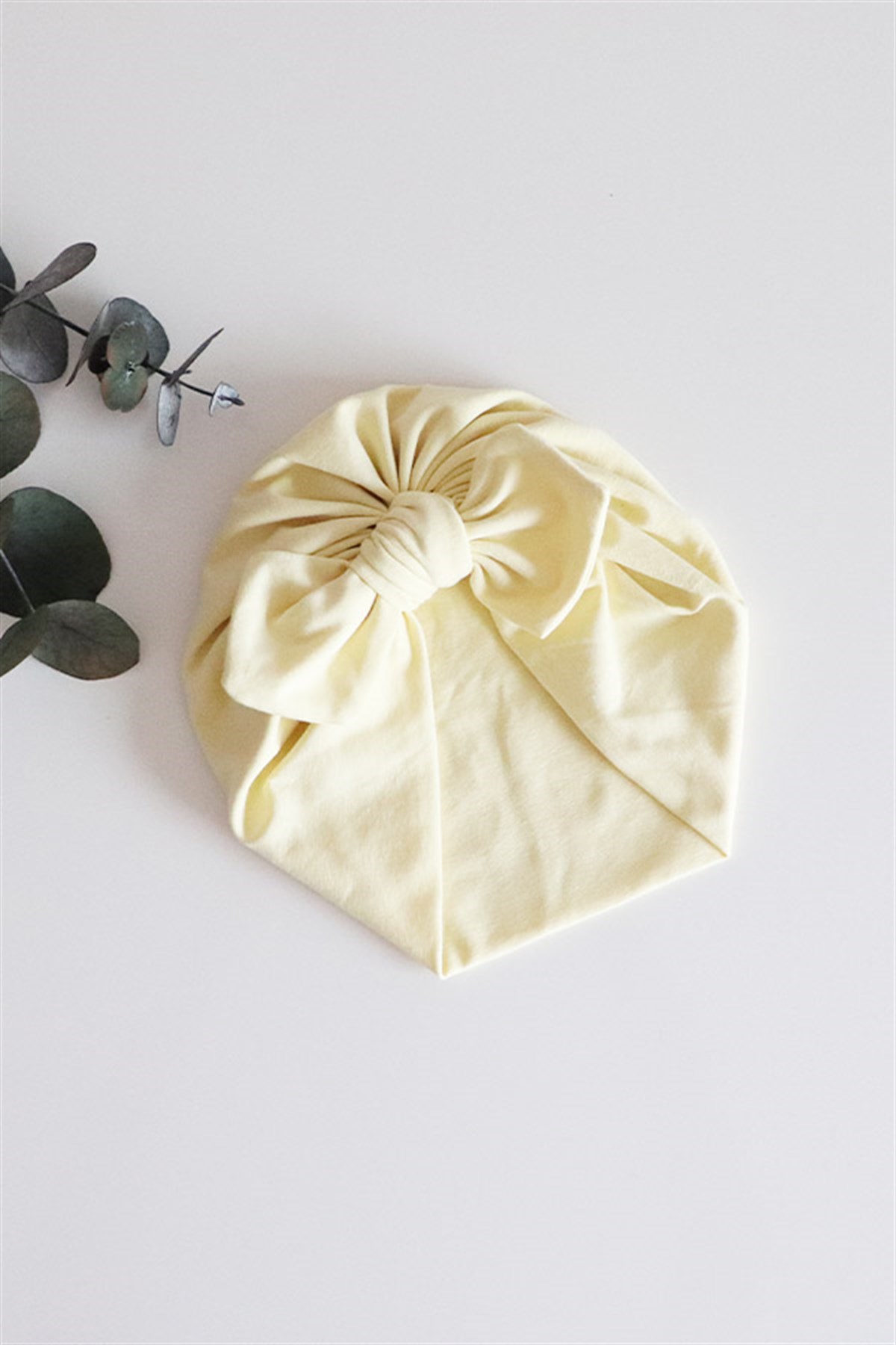 Soft Sarı Renkli Bebek Tavşan Kulak Bone