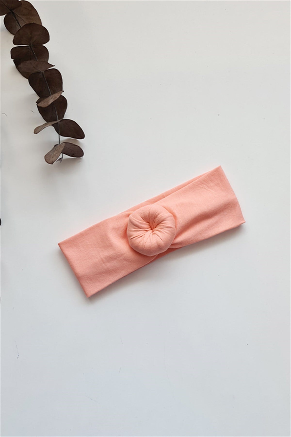 Somon Renkli Bebek Donut Bandana
