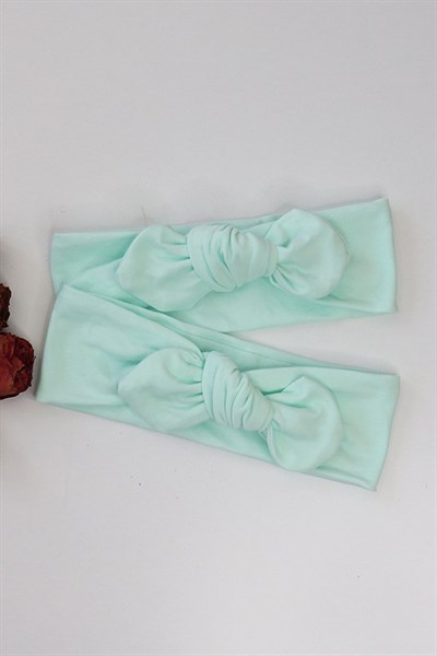 Su Yeşili Renkli Tavşan Kulak Bandana
