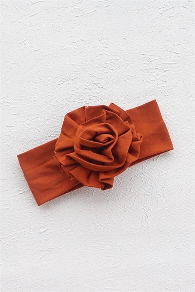 Tarçın Renkli Çiçek Bandana
