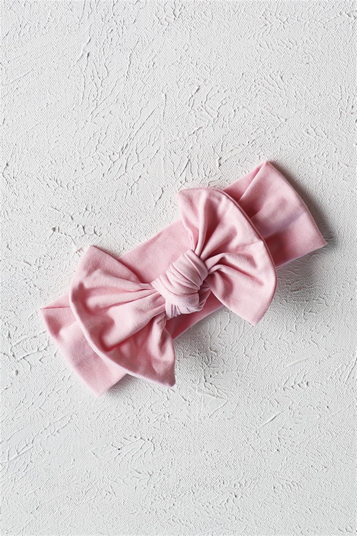 Toz Pembe Renkli Düğüm Fiyonk Bandana