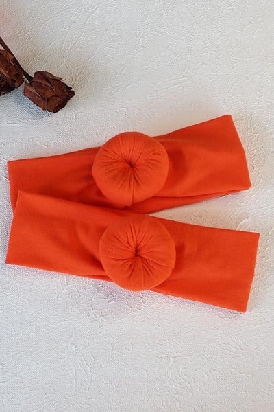 Turuncu Renk Bebek Donut Bandana