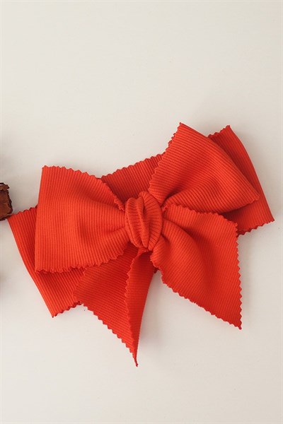 Turuncu Renkli Ribana Fiyonk Bandana