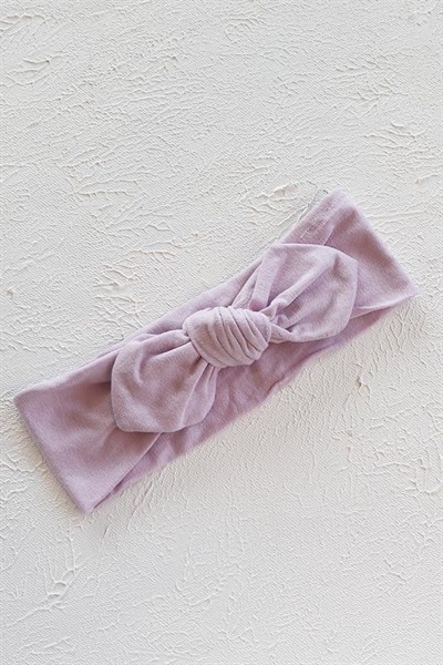 Uçuk Lila Renkli Bebek Tavşan Kulak Bandana