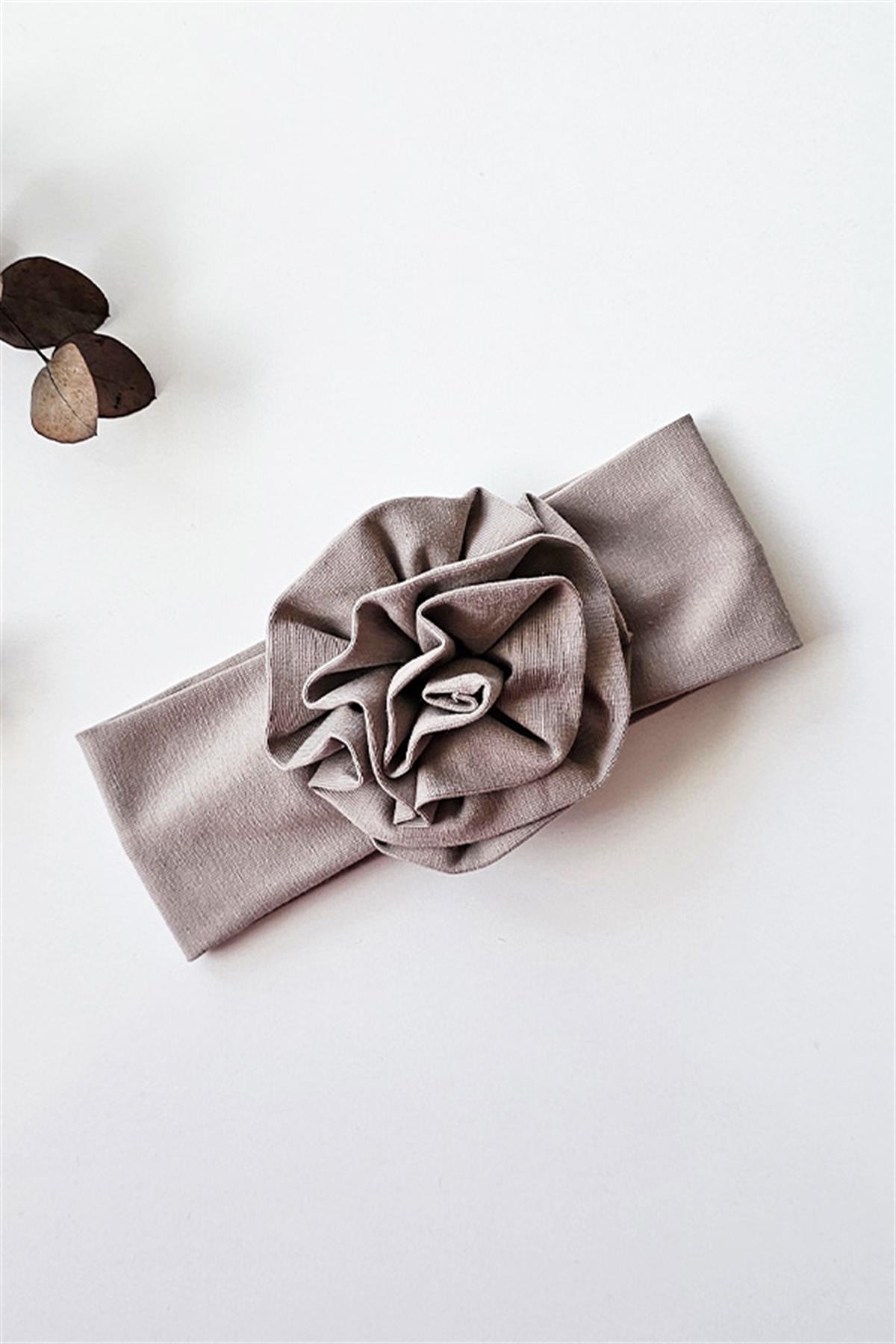Vizon Renkli Çiçek Bandana