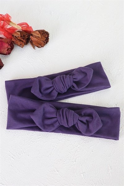 Yeni Mor Renkli Tavşan Kulak Bandana