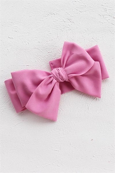 Yeni Pembe Renkli Bebek Fiyonk Bandana