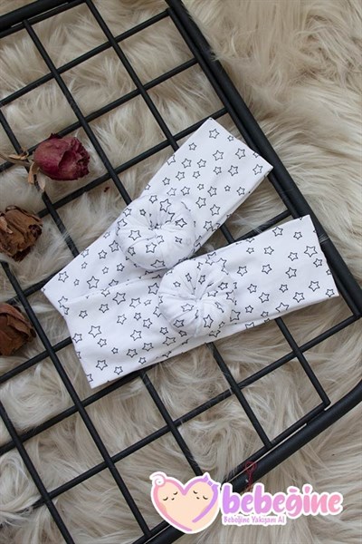 Yıldız Desenli Bebek Donut Bandana