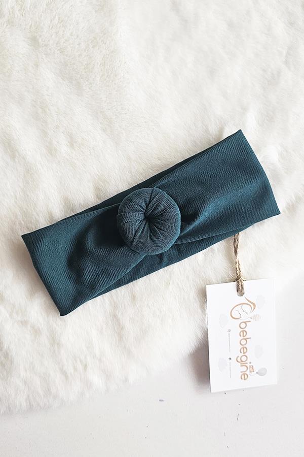 Zümrüt Renkli Bebek Donut Bandana