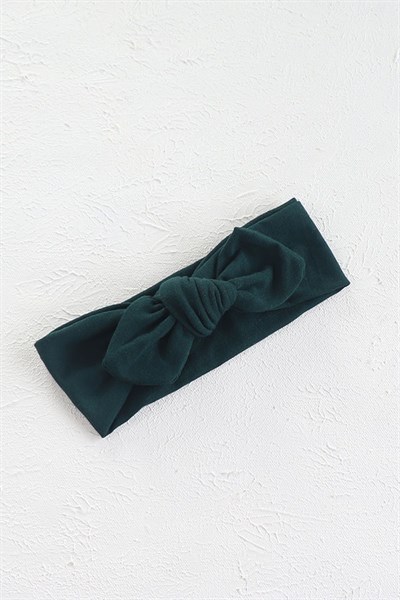 Zümrüt Yeşil Renk Tavşan Kulak Bandana