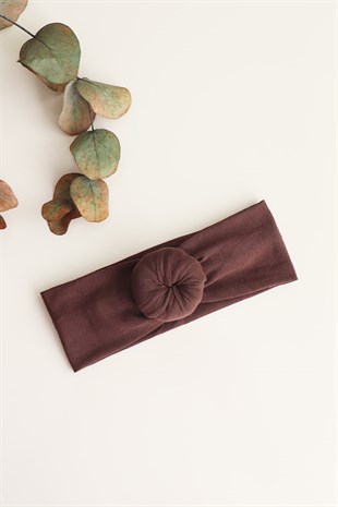 Kahve Renkli Bebek Donut Bandana