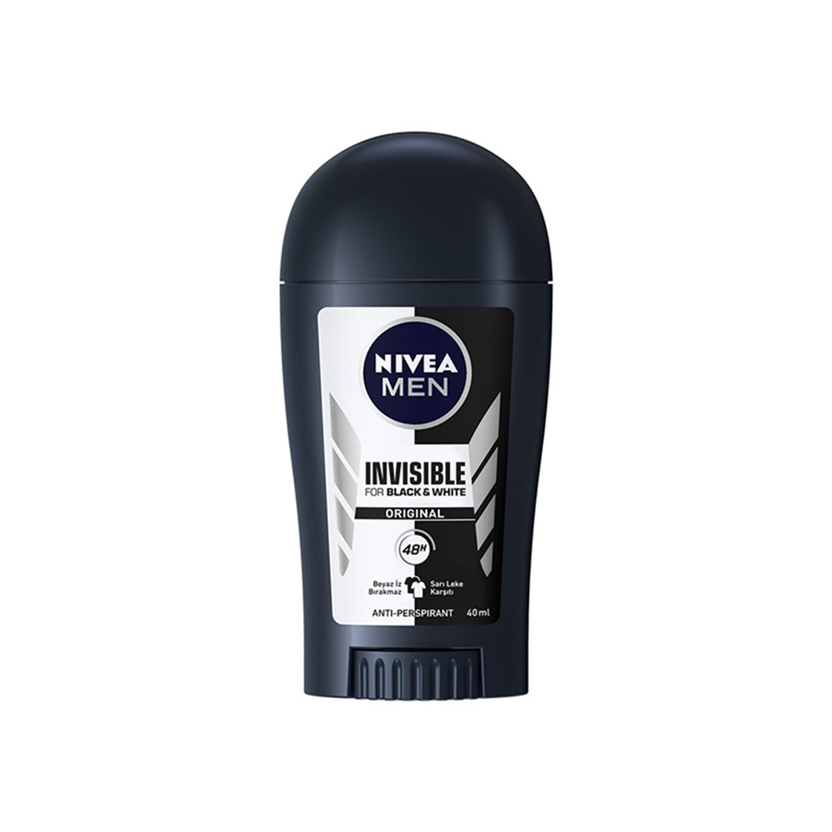 Nivea Invisible Black & White Stick Erkek Deodorant 40 ml | toptanreyon.com