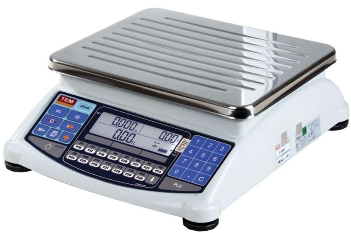 ATA-M 30 Kg. 5/10 Gr. Fiyat Hesaplamalı Terazi