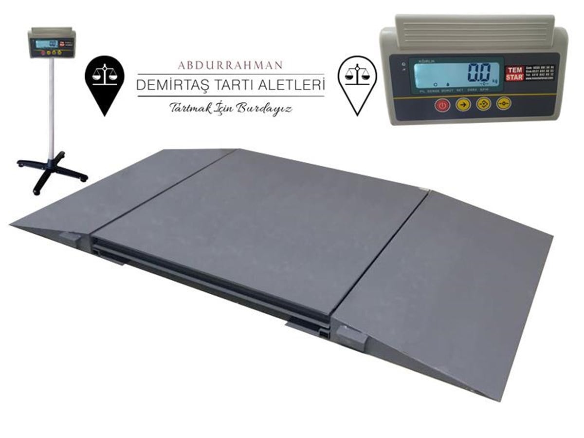 Demirtaş 2000 Kg 120x150 cm Rampalı Baskül