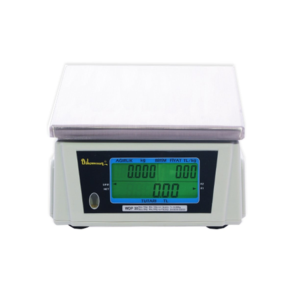 Dikomsan WDP  Fiyat Hesaplamalı Terazi |6 Kg |15 Kg |30 Kg|