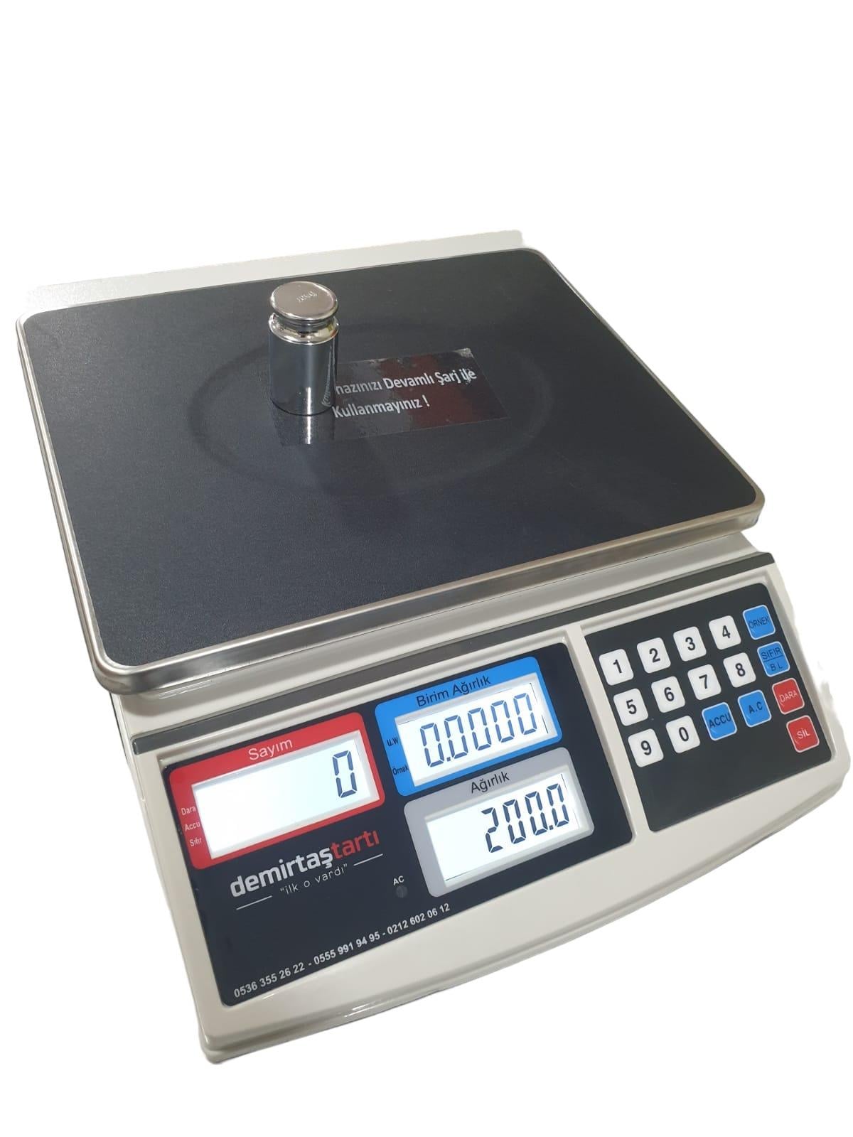 JCS-A 15 Kg (0.5 Gr) Sayıcı Terazi