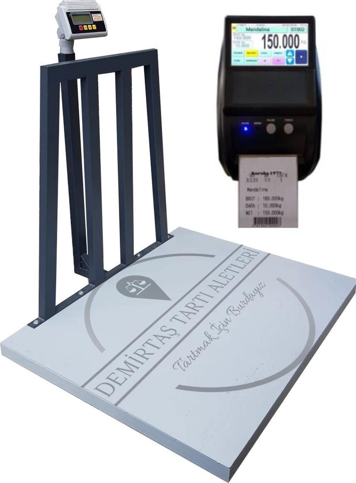Demirtaş 2000 Kg 120x120 Cm Etiket Yazıcılı  Baskül