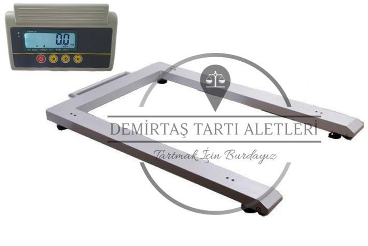 Demirtaş 2000 Kg 80x110 cm  U Tipi Palet Baskül