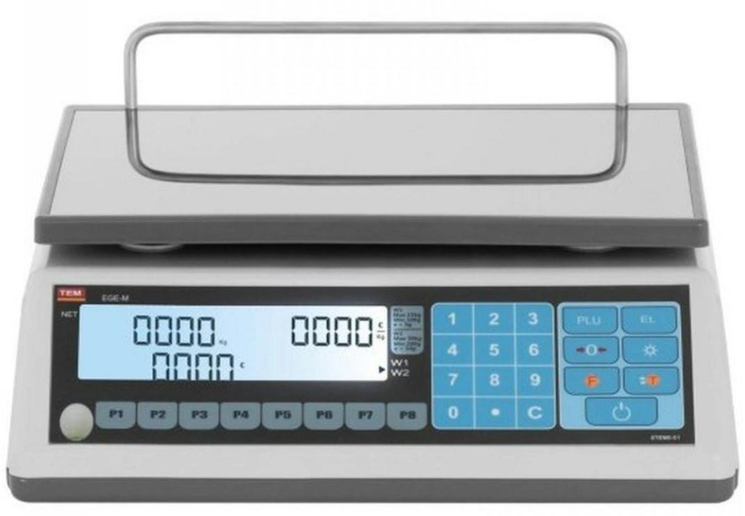 EGE-M 6 Kg. 1/2 Gr. Fiyat Hesaplamalı Terazi