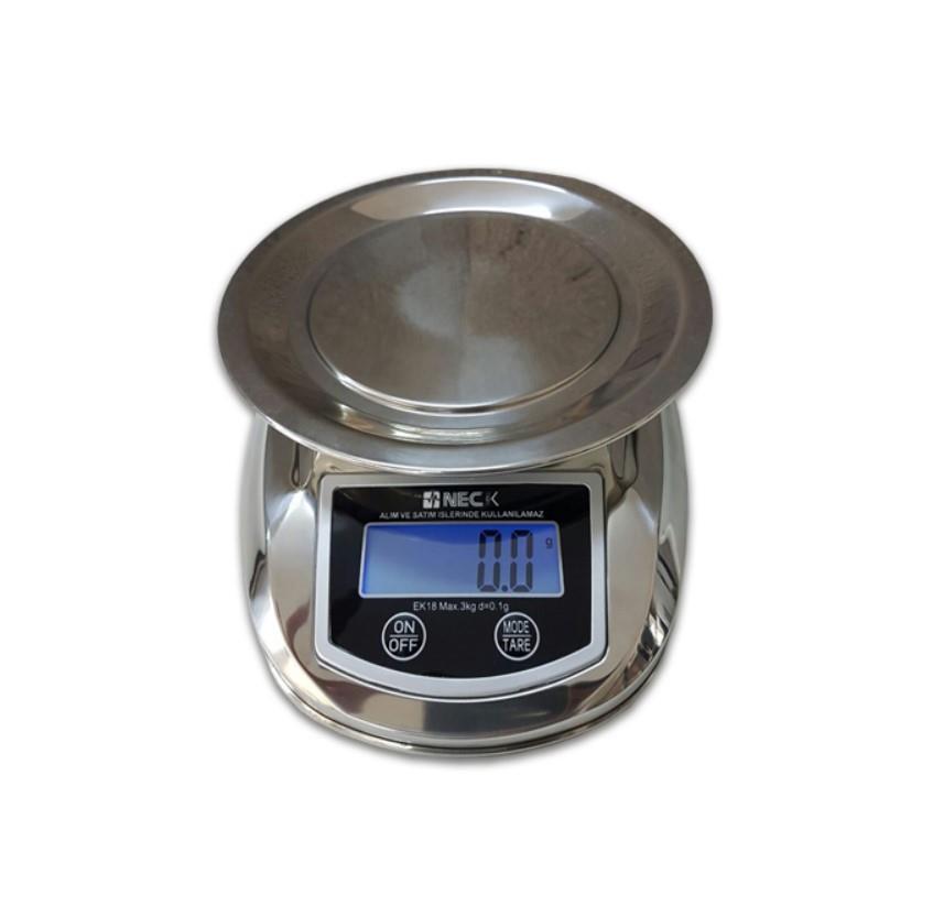 EK-18 3 Kg. 0.1 Gr. Paslanmaz Terazi