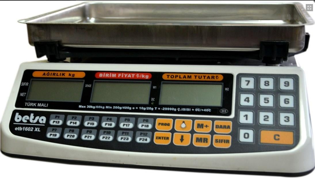 ETB 1602-XL 150 Kg Pazarcı Terazisi