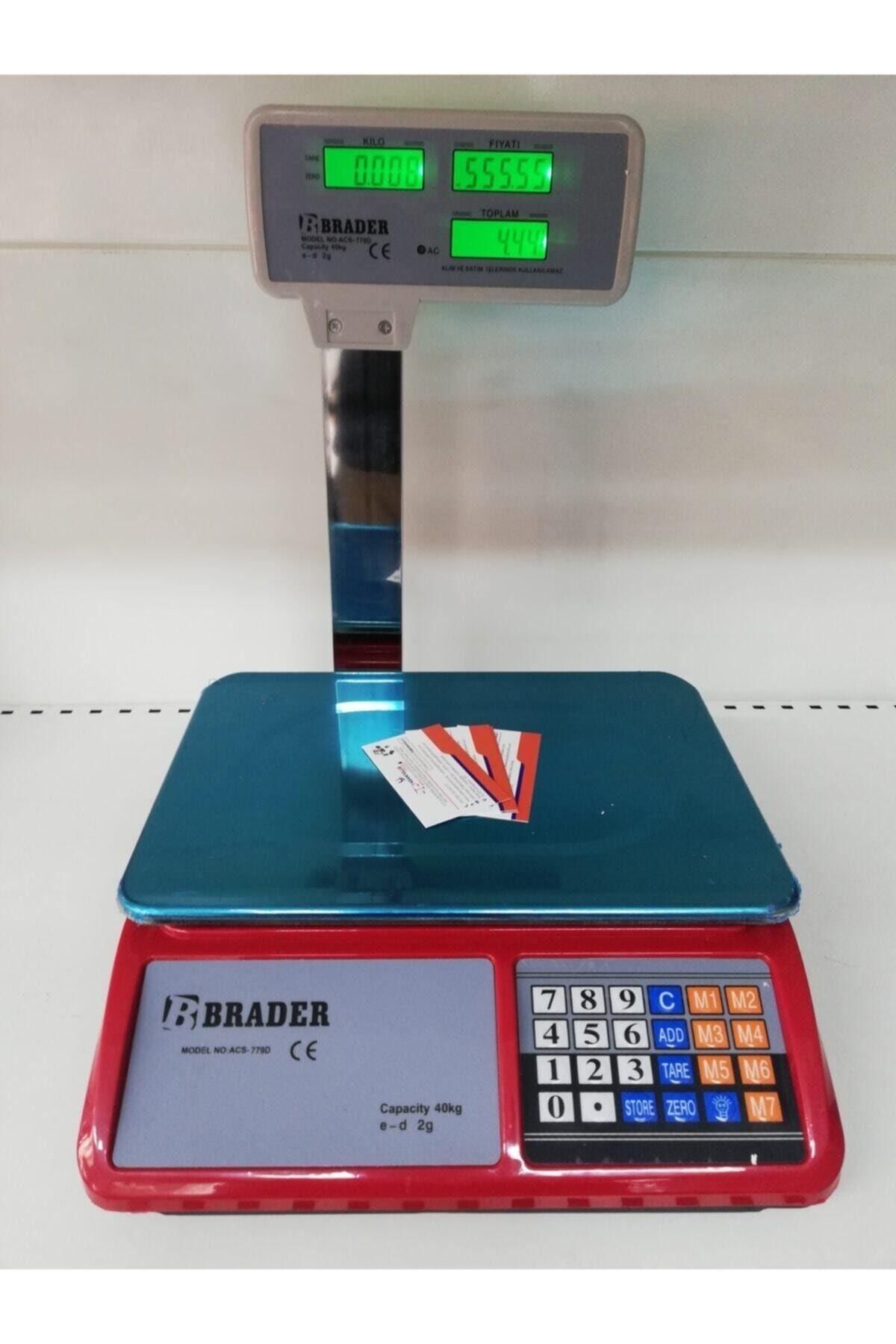 Market Kasap Manav Terazisi 40 Kg - 2 Gr Boyunlu Çift Ekran Akülü Ve Pilli Terazi