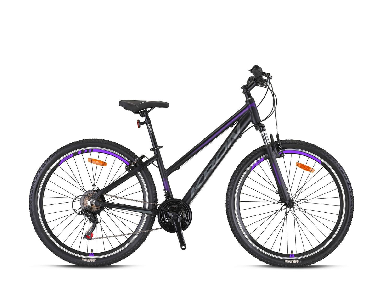 Kron XC 75 - 27.5  MTB Lady - 15' - 21 Vites - V.B. -  Mat Siyah-Füme/Mor