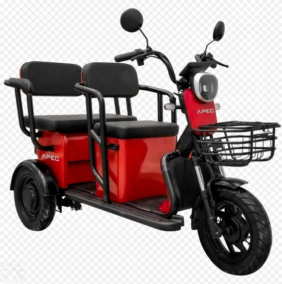 VOLTA APM5 ELEKTRİKLİ ÜÇ TEKERLEKLİ MOPED (KIRMIZI)