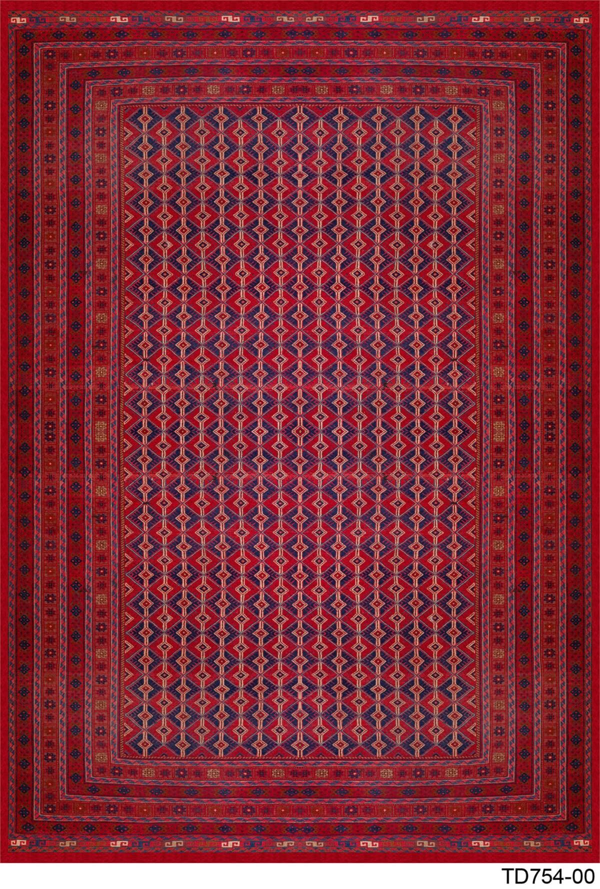 AFGAN TD754-00 YIKANABİLİR KAYDIRMAZ TABANLI DEKORATİF HALI