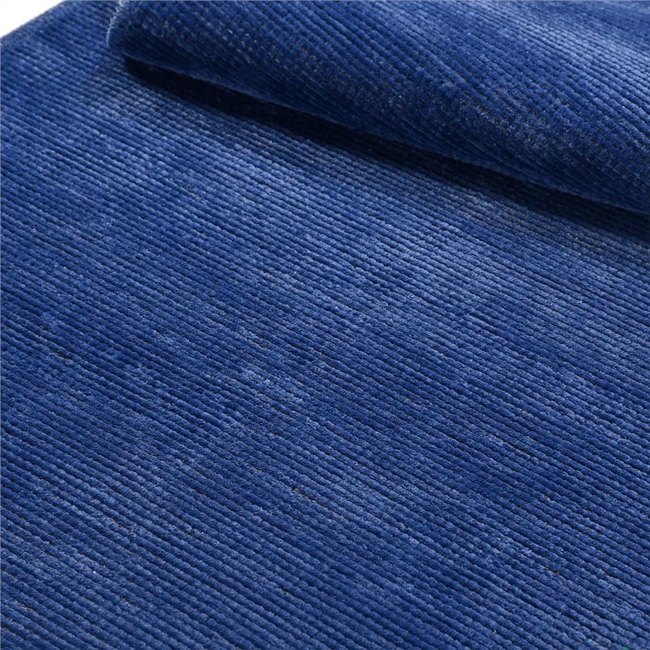 Flat 8207S Düz Desen Antitoz Dekoratif Halı - Flatt - MAVİ - 80 X 150