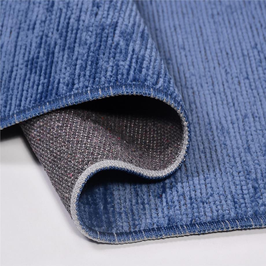 Flat 8207S Düz Desen Antitoz Dekoratif Halı - Flatt - MAVİ - 80 X 150