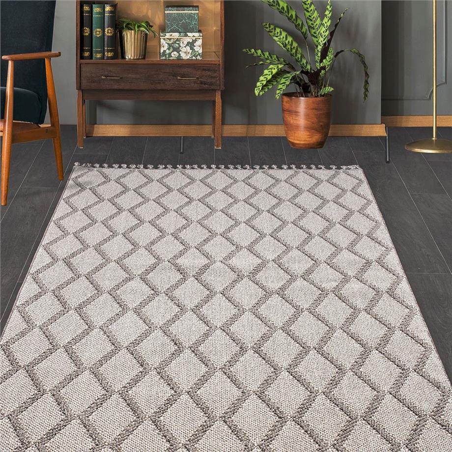 Hallstatt Bukle 9963N Antitoz Dokuma Tabanlı Bukle Halı