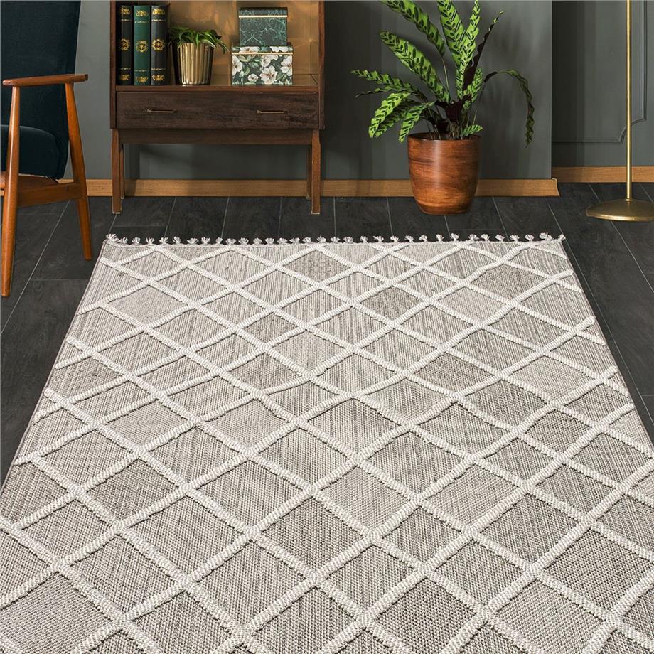 Hallstatt Bukle 9964N Antitoz Dokuma Tabanlı Bukle Halı