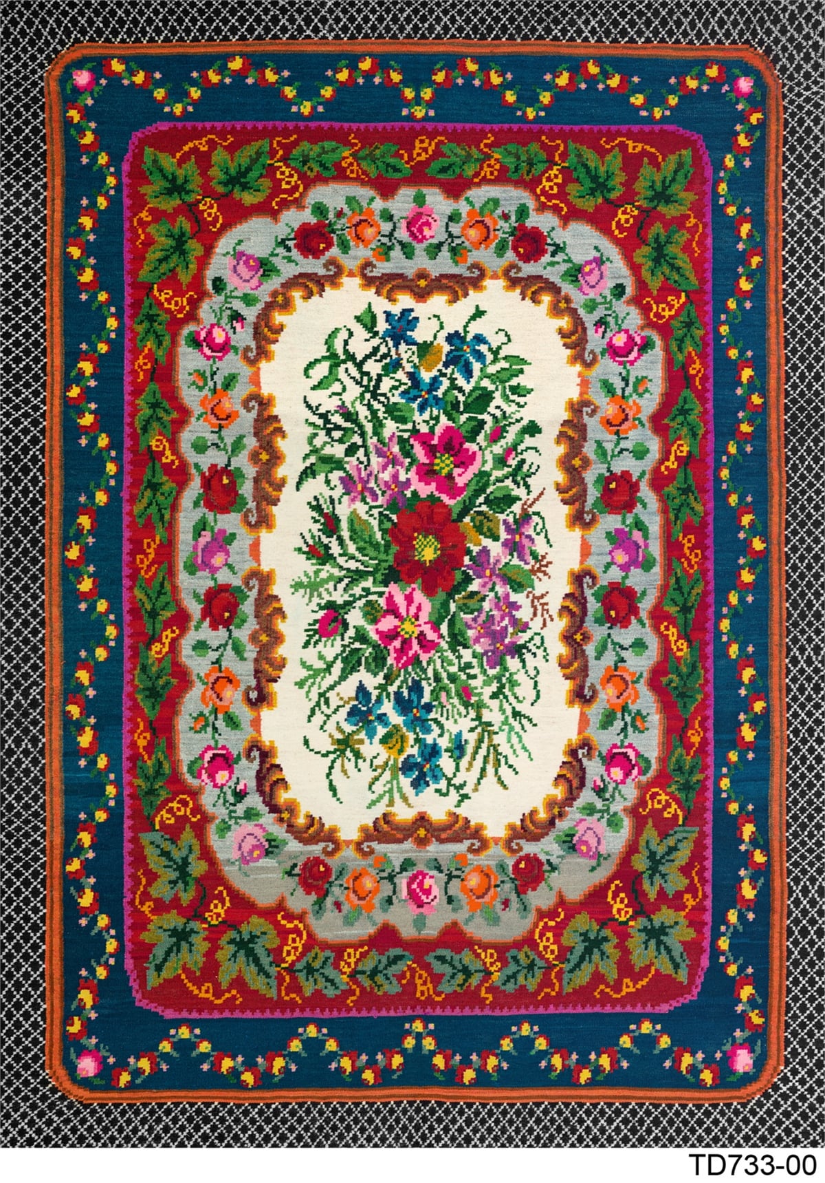 KARABAĞ TD773-00 YIKANABİLİR KAYDIRMAZ TABANLI DEKORATİF HALI