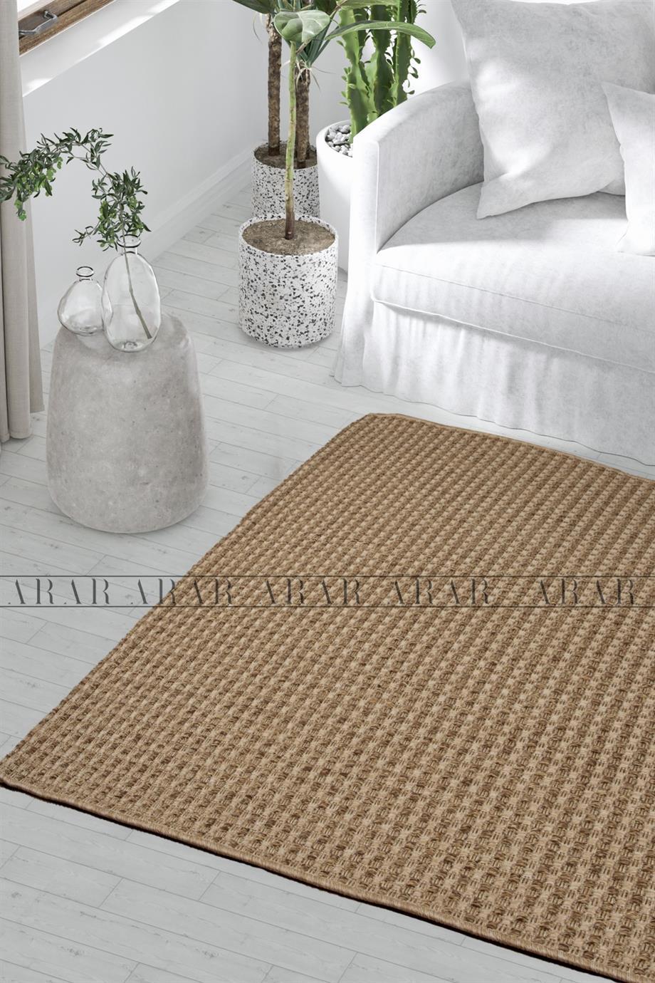 Lazio 667 KAHVE JÜT&SİSAL ÖRGÜ DOKUMA TABAN HALI