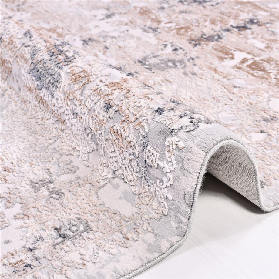 Lotus 17501 Antitoz Dokuma Taban Makine Halısı - Lotus 17501 - GRİ - 120X120