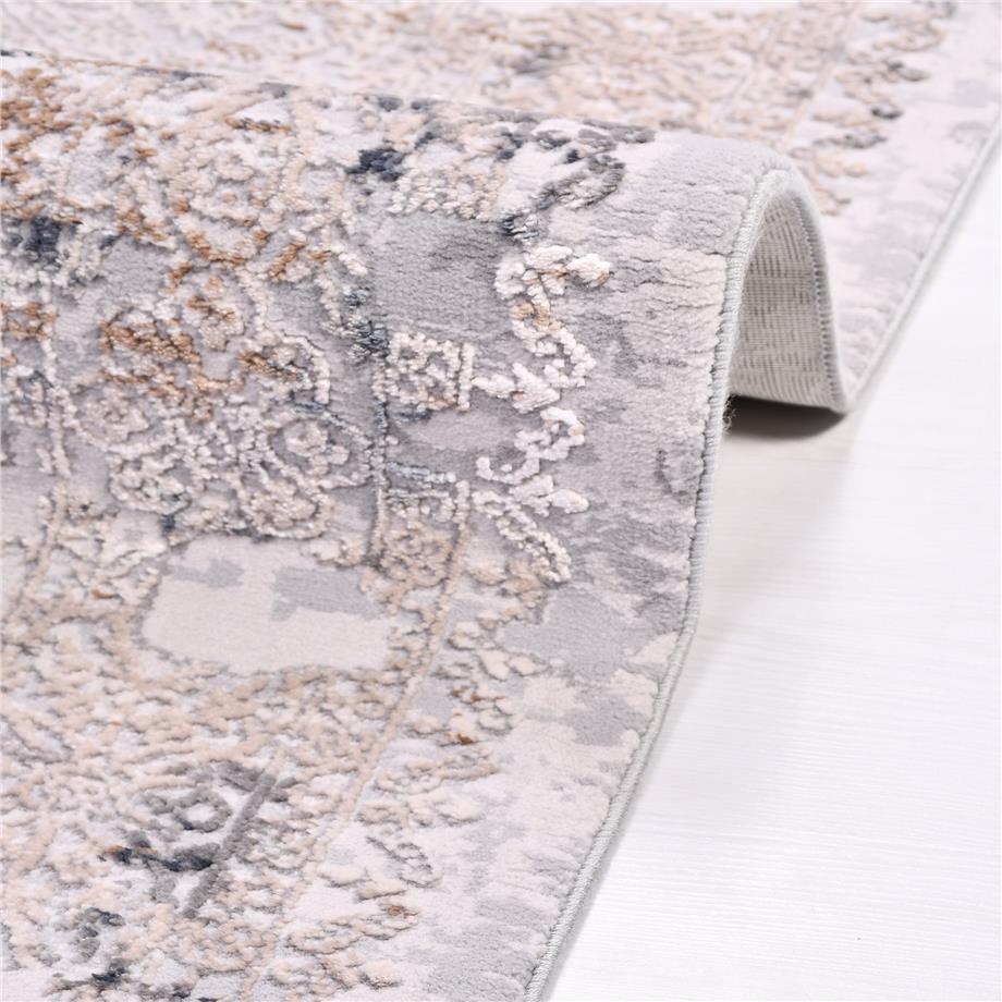 Lotus 17501 Antitoz Dokuma Taban Makine Halısı - Lotus 17501 - GRİ - 120X120