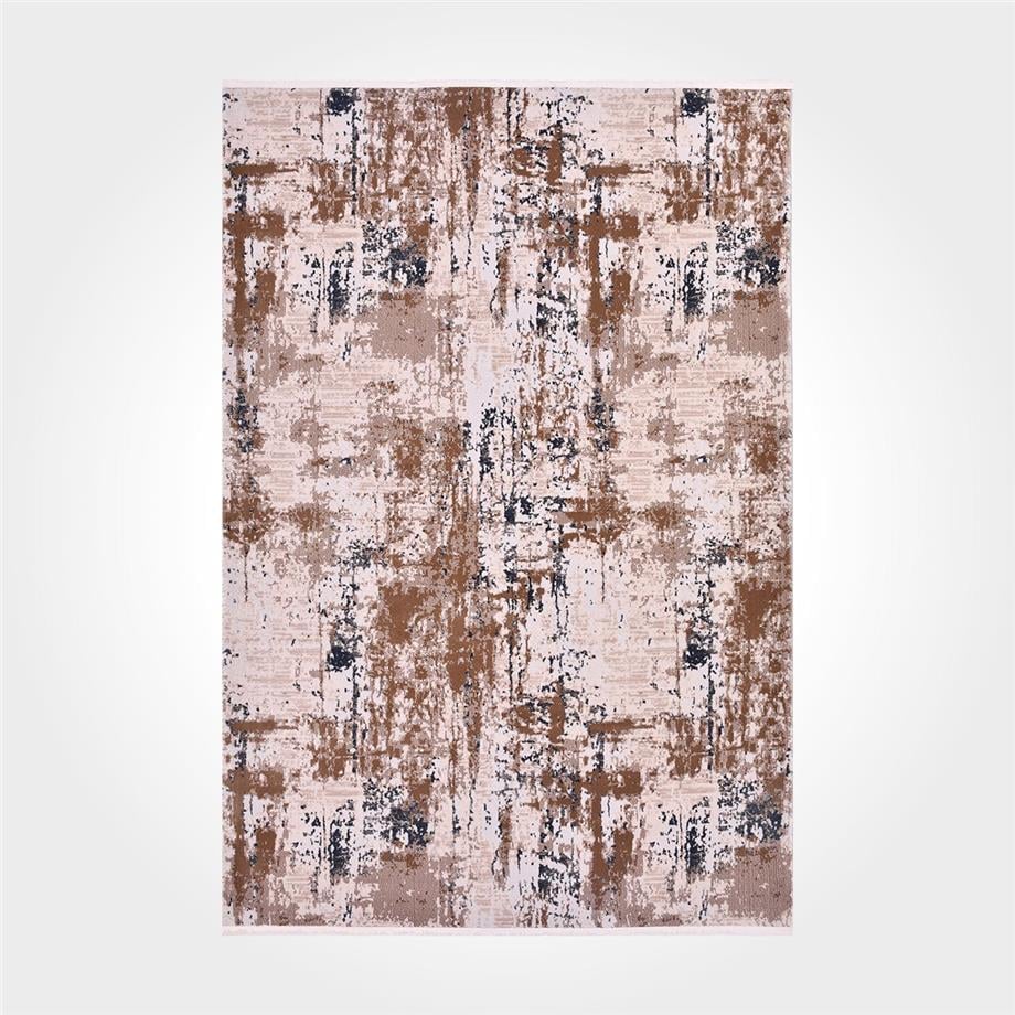 Lotus 17503 Antitoz Dokuma Taban Makine Halısı - Lotus 17503 - KAHVERENGİ - 120X120