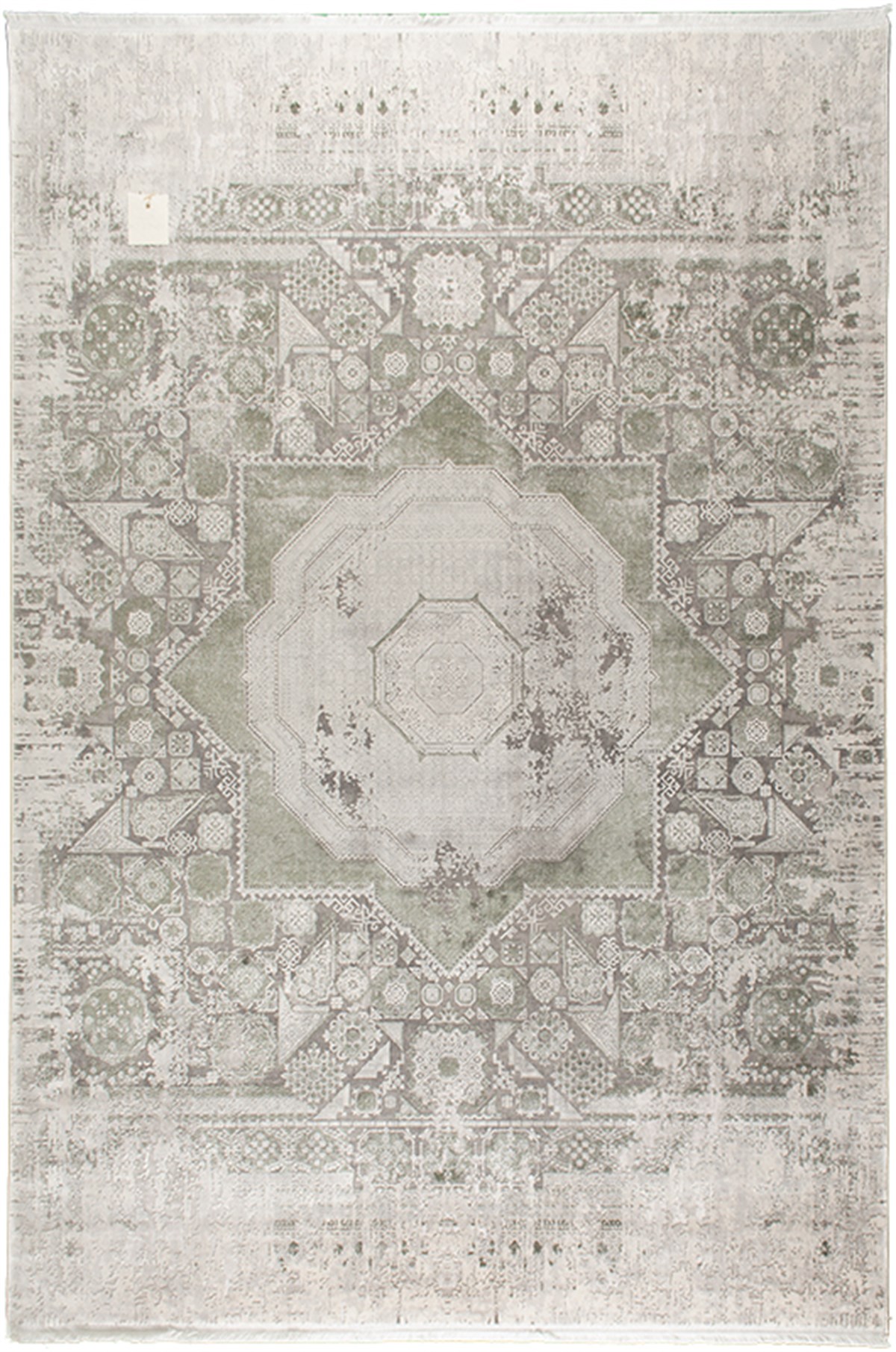 Memlük 1463Yeşil BAMBU İPEĞİ SIK DOKUMA MAKİNE HALISI