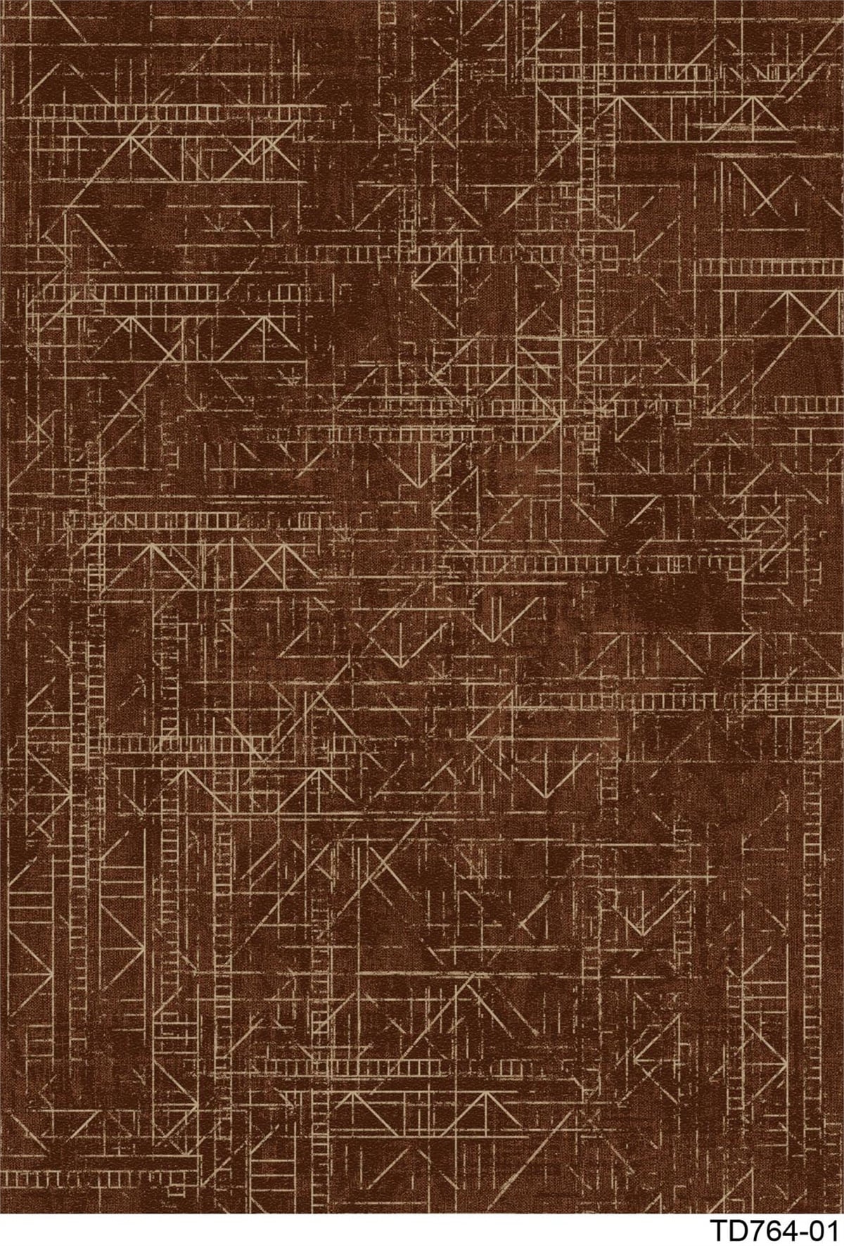 MODERN TD764-01 YIKANABİLİR KAYDIRMAZ TABANLI DEKORATİF HALI