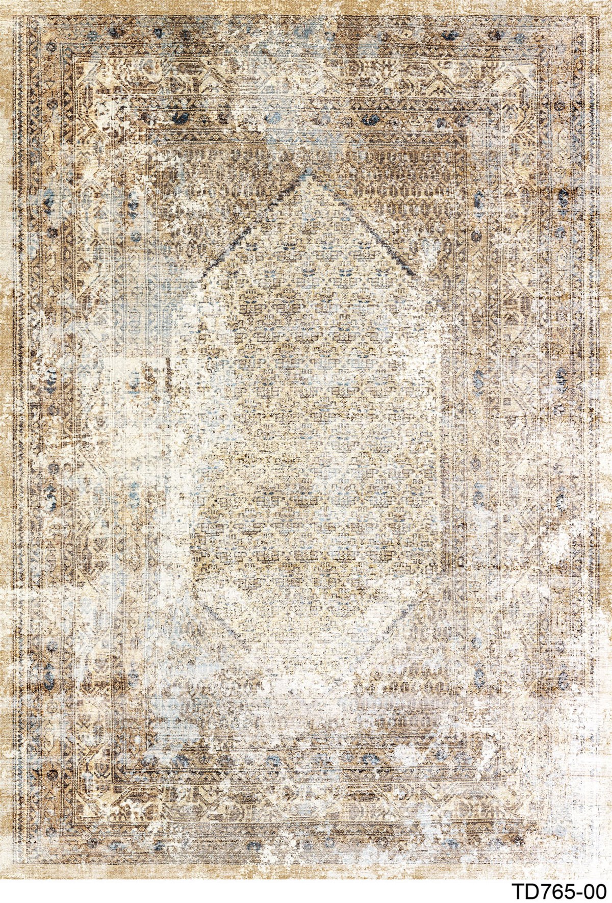 MODERN TD765-00 YIKANABİLİR KAYDIRMAZ TABANLI DEKORATİF HALI