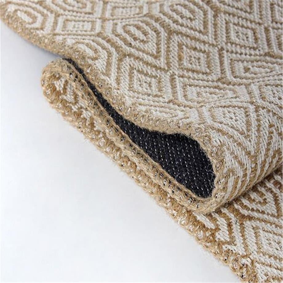 Nordic A0027 Dokuma Taban %20Jüt %80 Pamuk Antitoz İskandinav Desenli Halı