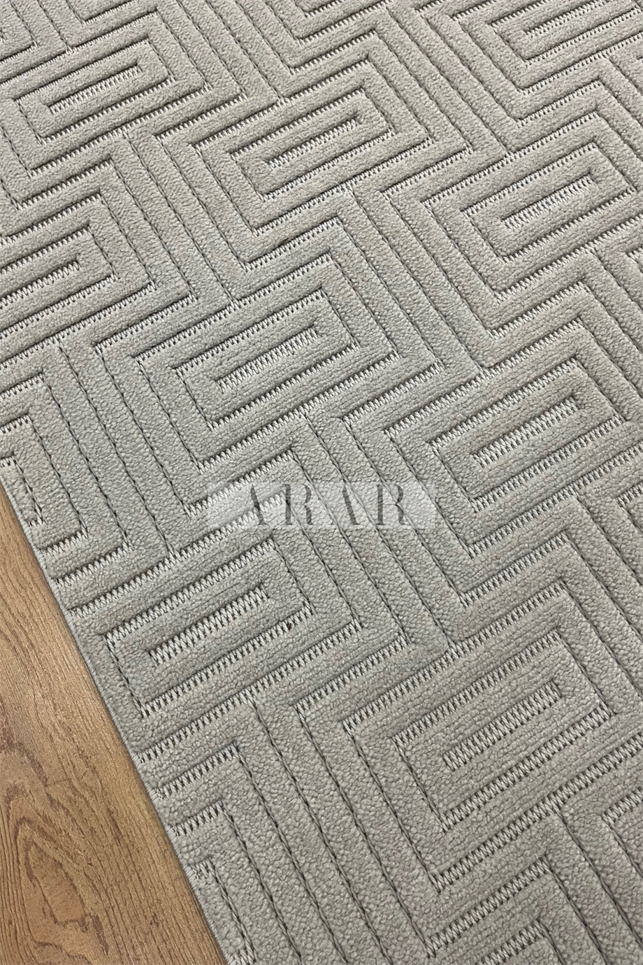 Side 1550-Gri Dokuma Taban Antitoz İskandinav Desenli Halı