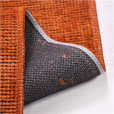 Flat 8200S Düz Desen Antitoz Dekoratif Halı - Flatt - TURUNCU - 80 X 150