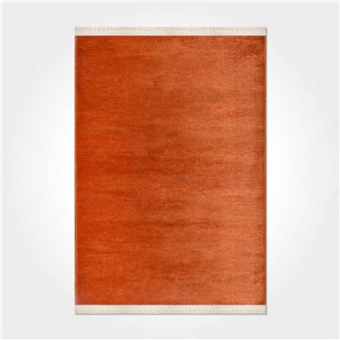 Flat 8200S Düz Desen Antitoz Dekoratif Halı - Flatt - TURUNCU - 80 X 150