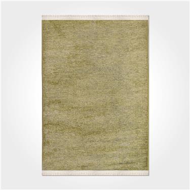 Flat 8204S Düz Desen Antitoz Dekoratif Halı - Flatt - YEŞİL - 80 X 150