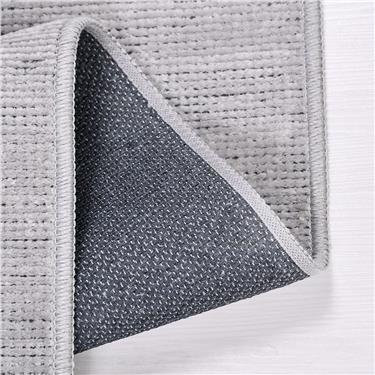 Flat 8205S Düz Desen Antitoz Dekoratif Halı - Flatt - GRİ - 80 X 150