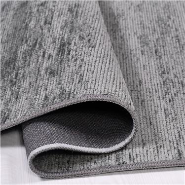 Flat 8206S Düz Desen Antitoz Dekoratif Halı - Flatt - ANTRASİT - 80 X 150