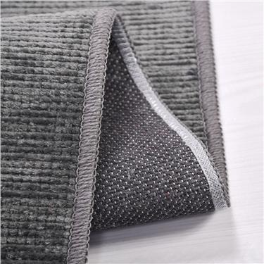 Flat 8206S Düz Desen Antitoz Dekoratif Halı - Flatt - ANTRASİT - 80 X 150