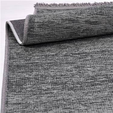 Flat 8206S Düz Desen Antitoz Dekoratif Halı - Flatt - ANTRASİT - 80 X 150